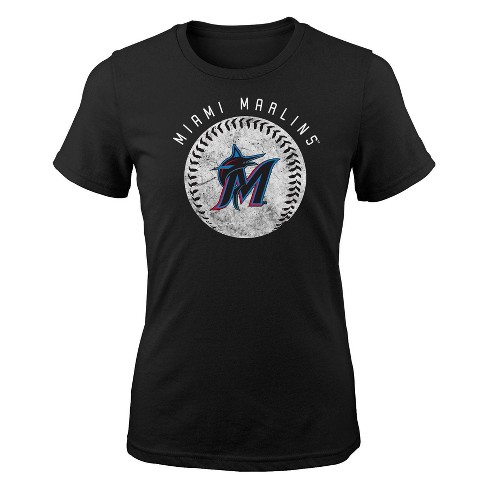 Mlb Miami Marlins Girls Crew Neck T shirt S Target