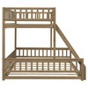 Kumasinova Full XL Over Queen Bunk Bed with Ladder & Guardrails – Solid Pine Wood Bed Frame for Families, Detachable (Splits to 2 Beds) - 4 of 4