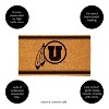 Evergreen University of Utah Logo Natural Coir 28 x 16 Inches Indoor Outdoor Doormat - 3 of 4
