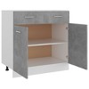 vidaXL Drawer Bottom Cabinet Concrete Gray 31.5 in.x18.1 in.x32.1 in. Engineered Wood - 4 of 4