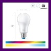 WiZ 60W A19 LED Smart Bulb – Wi-Fi, E26 Base, Voice/App Control, Motion Activation, Matter Compatible – 1 Pack - 3 of 3