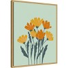 Amanti Art Orange Yellow Flowers by Angela Minca Framed Canvas Wall Art - 2 of 4