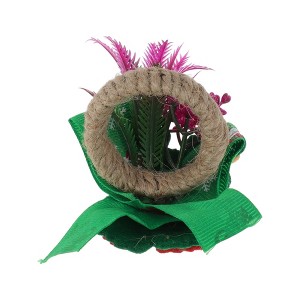 Unique Bargains Napkin Rings Fabric Red 1 Pc - 1 of 3