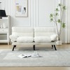 DOMETOUR 70 Inch Futon Sleeper Convertible Sofa Bed for Living Room Bedroom, Modern Thick Cushion Loveseat Couch Furniture - 3 of 4