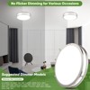 Itopfox 36W LED Ceiling Lights for Bedroom Kitchen, 3600lm Super Bright, Dimmable Flush Mount Light Fixtures 6500K/5000K\Adjusted Modern Lamps 2PACK - 3 of 4