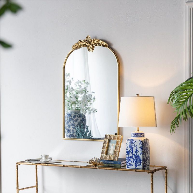 Brenda Anthropologie Wall Mirror,Baroque Inspired Wall Decor Mirror,Arch Mirror with Rectangular Gleaming Primrose Framed Mirror-The Pop Home, 3 of 8