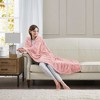 Sapphtopaz Oversized Faux Fur Throw Blanket, 60" x 70" Reversible Faux Mink Luxury Decorative Blanket, Throw Blanket for Couch, Fleece Blankets - 2 of 4