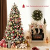 Tangkula Pre-Lit Artificial Christmas Tree w/ 1072 PE & PVC & PET Branch Tips - 2 of 4