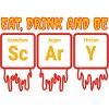 Men's Design By Humans Funny Periodic Element Chemistry Halloween Science By Luckyst Tank Top - 2 of 3