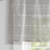 Lush Décor Farmhouse Textured Sheer Valance Gray Single 52x18+2 - 4 of 4