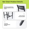 PAGED Patio Dining Chairs Aluminum Outdoor Dining Chairs with Cushions, Tapered Feet for Garden, Patio, Lawn - 2 of 4