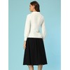 INSPIRE CHIC Women's Vintage Collared Long Sleeve Work Button Down Shirt - 4 of 4