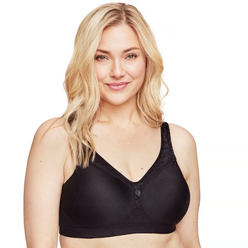 Glamorise Womens Magiclift Natural Shape Front-closure Wirefree Bra 1210  Black 40g : Target