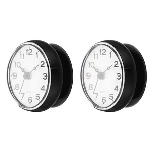 Unique Bargains Waterproof Decorative Silent Quartz Suction Cup Mini Cute Shower Clocks 2 Pcs - 1 of 4