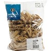 Business Source Rubber Bands Size 62 1 lb./BG 2-1/2"x1/4" Natural Crepe 15746 - 2 of 3