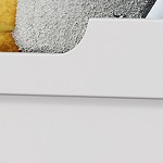 frosted white double x pattern