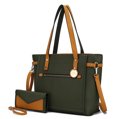 MKF Collection Andrys Vegan Leather Women's Tote Bag and Wallet by Mia K