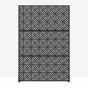 Cecil Five-Groove Woven Black Galvanized Steel Screen - 2 of 4