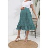 LXT-Women's High Waist Midi Floral Print Maternity Skirt - 2 of 4