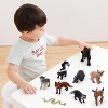 18-Piece Mini Forest Animals Figures Set, Woodland Baby Animal Figurines for Kids, Educational Cake Decor & Party Gift 8pcs Fox Toy Figures - 4 of 4