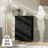 10 Dresser for Bedroom, Chest of Drawers with Fabric Bins, Tall Dresser with Steel Frame, Clothes Storage Organizer for Hallway Living Room - 3 of 4