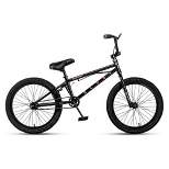 AVASTA 20 Inch Kid Freestyle BMX Bicycle for Beginner Riders with Steel Frame, Single Speed Drivetrain, and Rear Caliper Brakes, Ages 8 & Up, Black