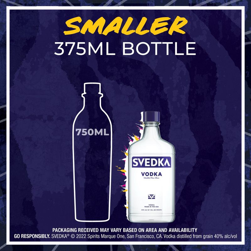 SVEDKA Vodka - 375ml Plastic Bottle, 6 of 9