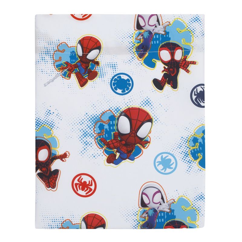 Marvel Spidey and his Amazing Friends Spidey Team Red, White, and Blue 4 Piece Toddler Bed Set, 4 of 7