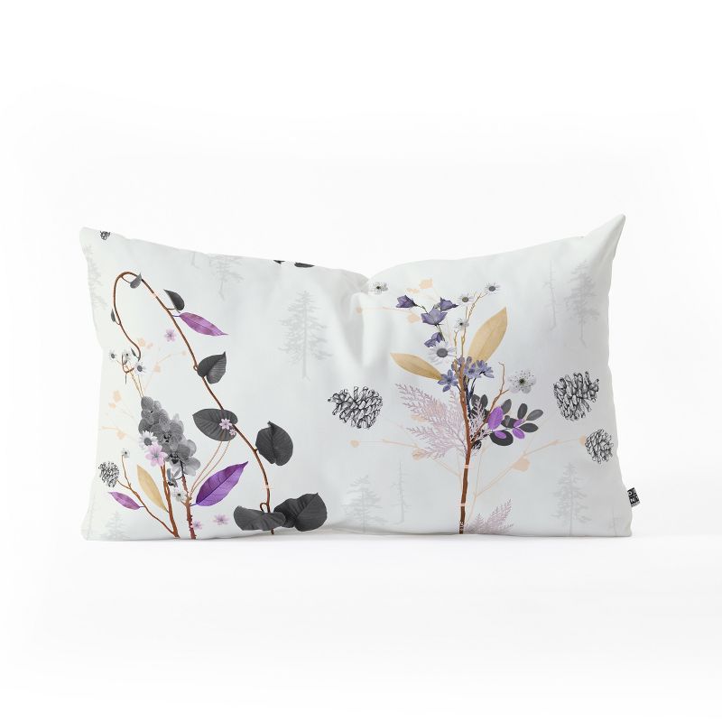 Iveta Abolina Woodland Dream Lumbar Throw Pillow White - Deny Designs, 1 of 5