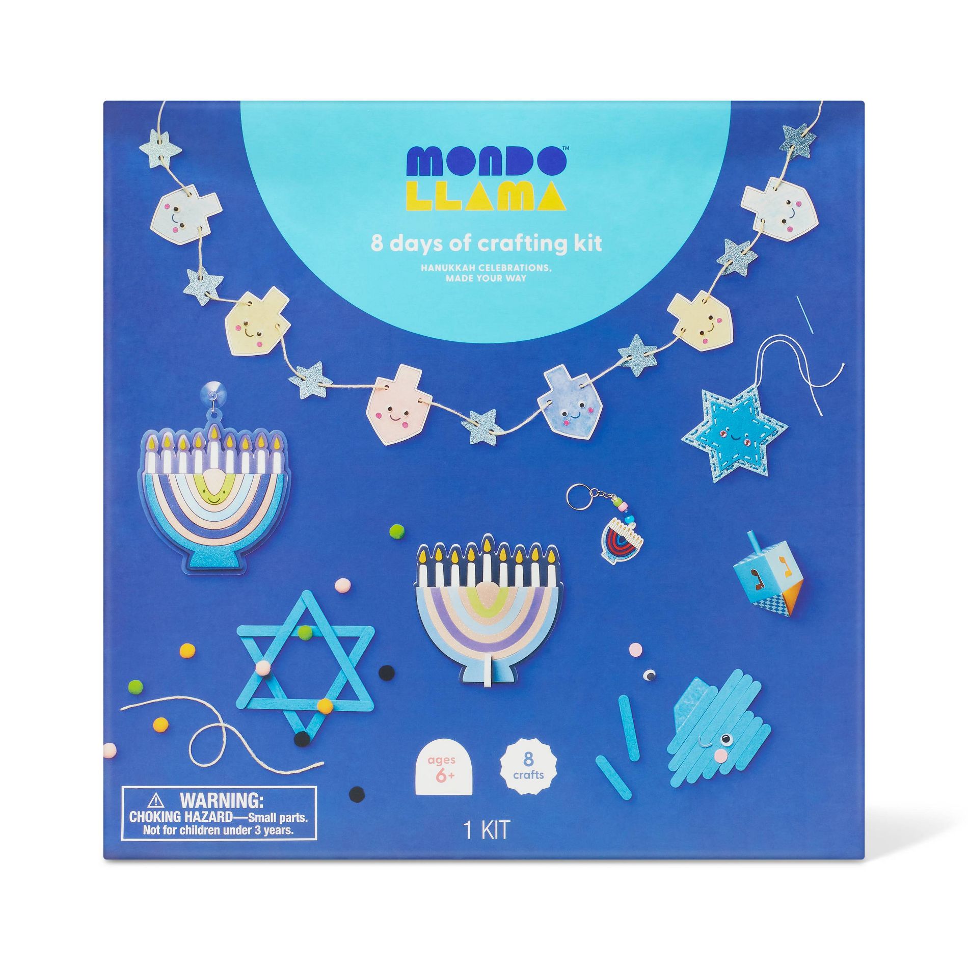 8 Days of Hanukkah Crafts Activity Kit - Mondo Llama™