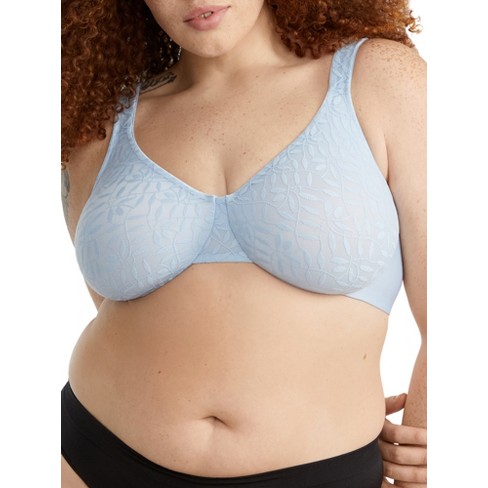 OLGA 38DD SHEER Leaves Underwire Bra Cashmere Blue #35519 Discontinued  Color $23.00 - PicClick