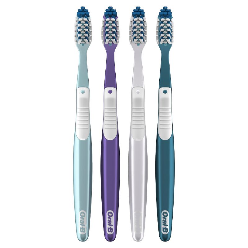 Oral-B CrossAction All In One Toothbrushes Medium - 4ct, 3 of 13