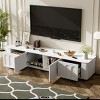 TV Cabinet,TV Stand With 2 Cabinets And 2 Drawers For 75 Inch TV,Modern Media Console,TV Cabinet Console For Living Room-Cuddlewood - 2 of 4