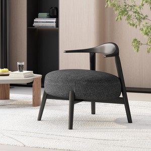 CAVINAS Dining Chairs Kitchen Chairs?Accent Chair Fabric Accent Seat with Metal Legs for Dining Room, Bedroom - 1 of 4