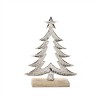 Metal Christmas Tree with Wood Base (Set of 2) - 3 of 3