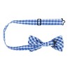 CTM Men's Cotton Checkered Bow Tie and Handkerchief Set - 4 of 4