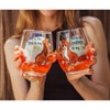 Silver Buffalo Disney The Fox and the Hound 20-Ounce Teardrop Stemless Wine Glass | Set of 2 - 2 of 4