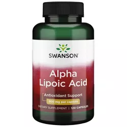 Swanson Dietary Supplements Alpha Lipoic Acid 300 mg Capsule 120ct