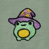 Dalix Sorcerer Frog Embroidered Cotton Relaxed Short Sleeve Tee T Shirt Womens - 4 of 4