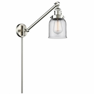 Bell - 1 Light Swing Arm Wall Sconce In Industrial Style-25 Inches Tall and 8 Inches Wide