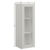 LOVMOR 15"W*12"D*42"H Plywood Kitchen Wall Cabinet without Glass in Shaker Dove - 2 of 4