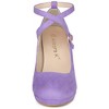 Allegra K Women's Platform Cross Strap Round Toe Stiletto Heels Pumps - 2 of 4