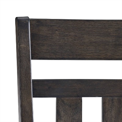Hayden Gray Upholstered Linen Slat Back Side Chair Set