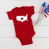 The Juniper Shop USA Heart Outline Baby Bodysuit - 2 of 2