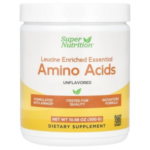 Super Nutrition Leucine Enriched Essential Amino Acids, Unflavored , 10.58 oz (300 g) - 1 of 3