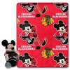 NHL Chicago Blackhawks Mickey Silk Touch Throw Blanket and Hugger - 2 of 3