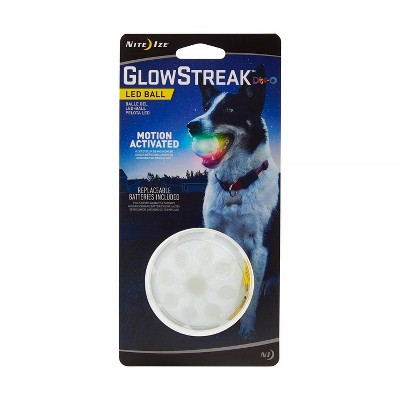 Nite Ize GlowStreak LED Ball Dog Toy - Disc-O