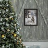 SEVOBAL Wall Art Snowman Finishing Touch Holiday Framed Decor for Living Room Seasonal Display, Black, 14"*1"*18" - 2 of 4
