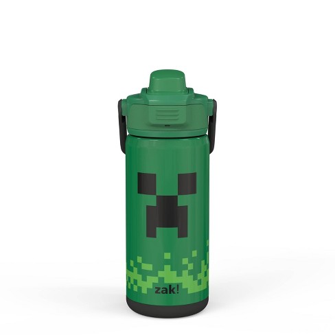 Thermos+Minecraft+Black+Creeper+12+Oz+Insulated+Funtainer+Water+Bottle+Straw  for sale online