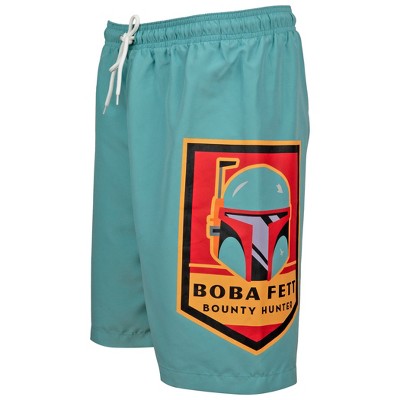 Star Wars Mens Star Wars Boba Fett Emblem Board Shorts - Medium (32-34) — фото 4